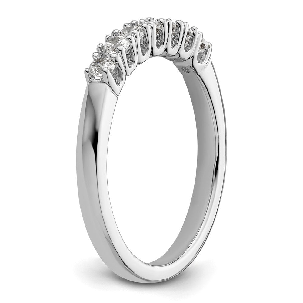 14k White Gold Real Diamond Wedding Band