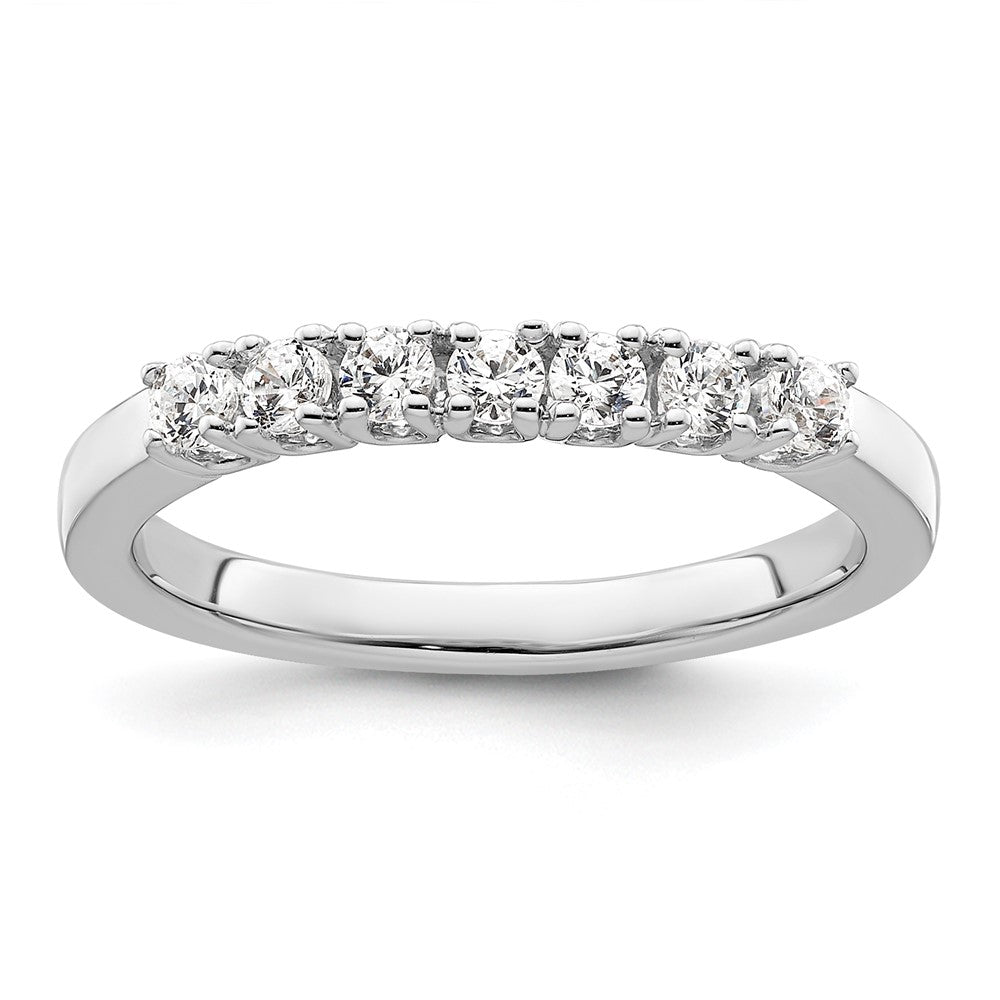 14k White Gold Real Diamond Wedding Band