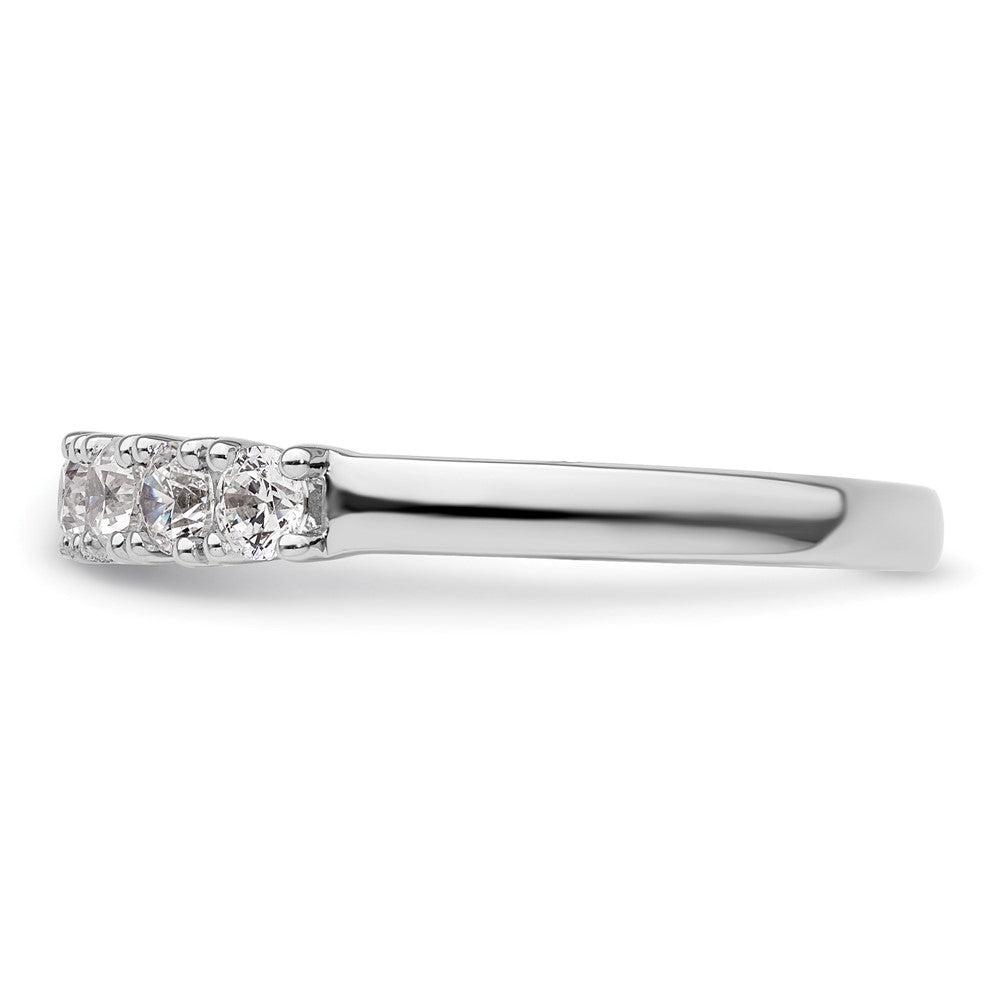 14k White Gold Real Diamond Wedding Band