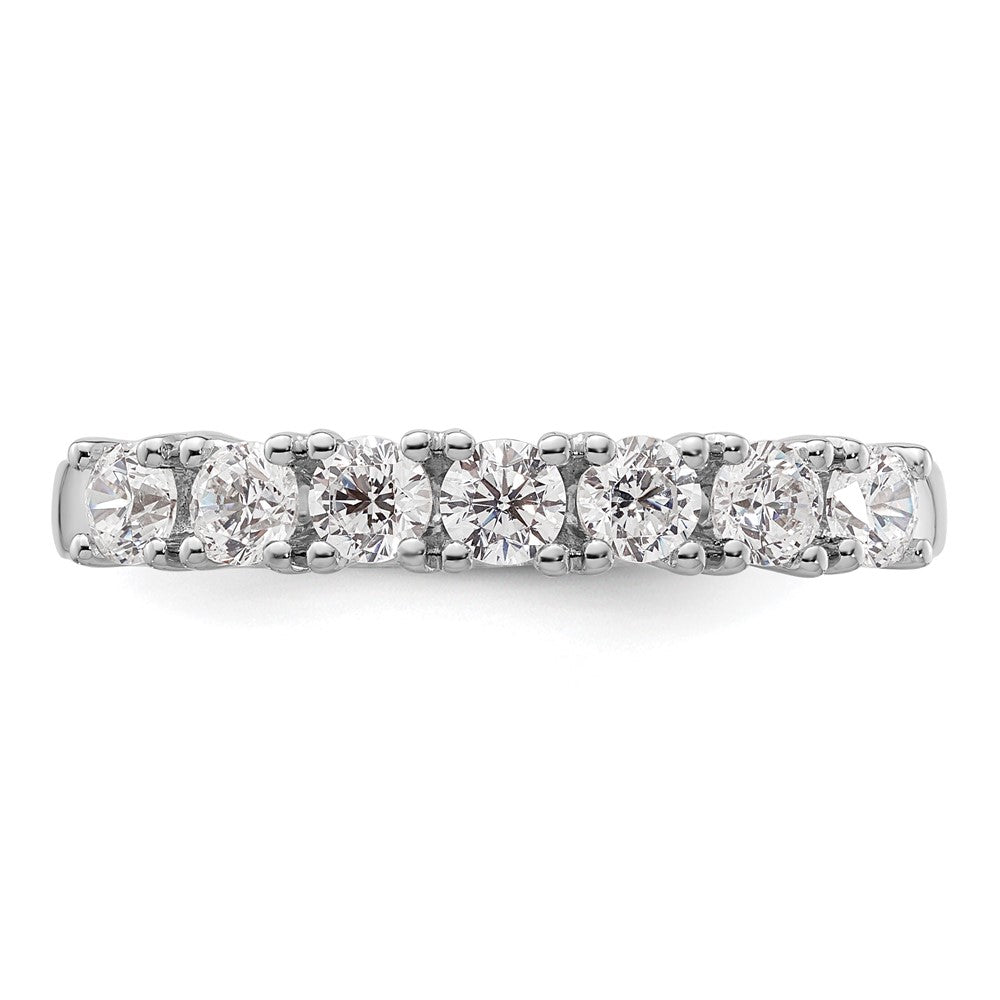 14k White Gold Real Diamond Wedding Band