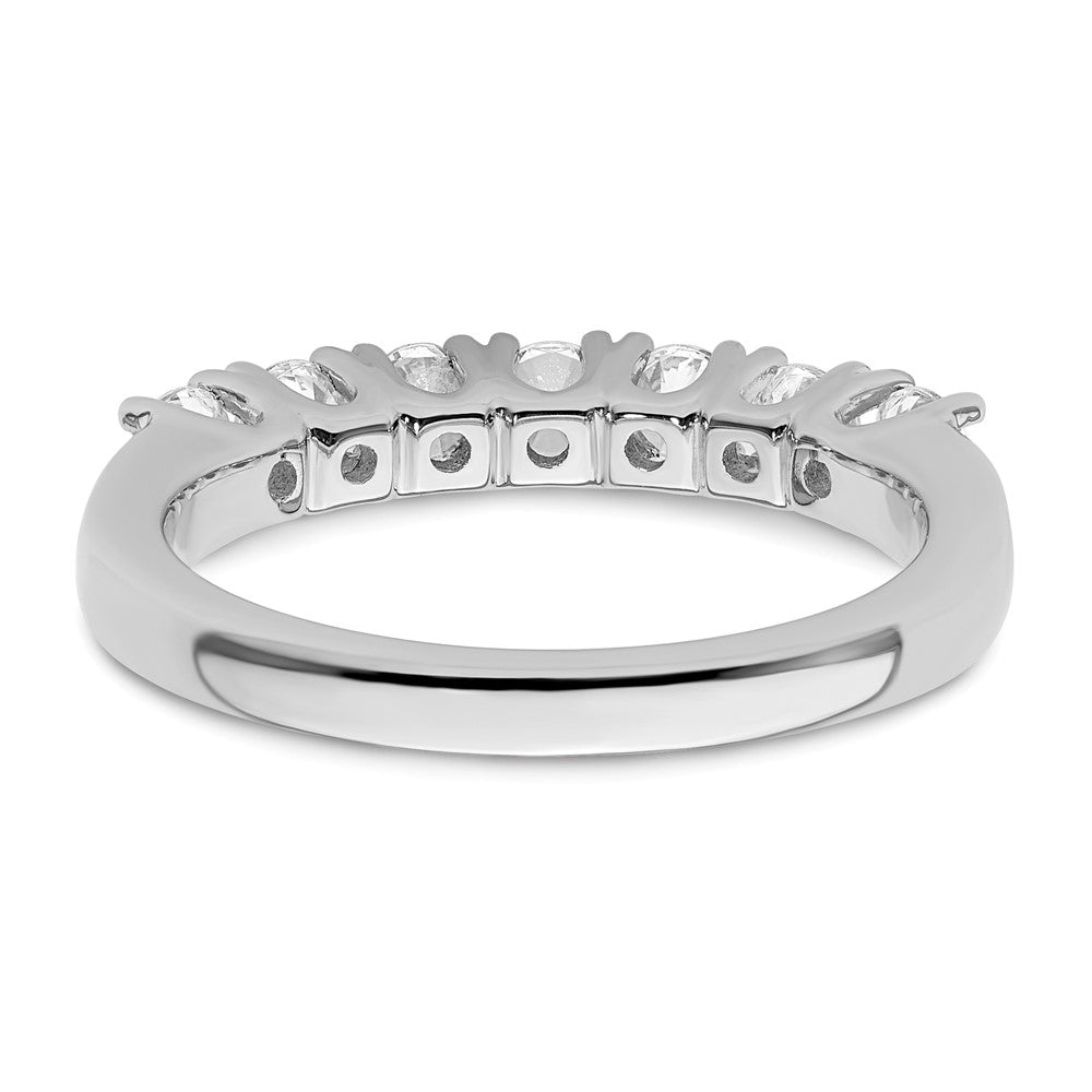 14k White Gold Real Diamond Wedding Band