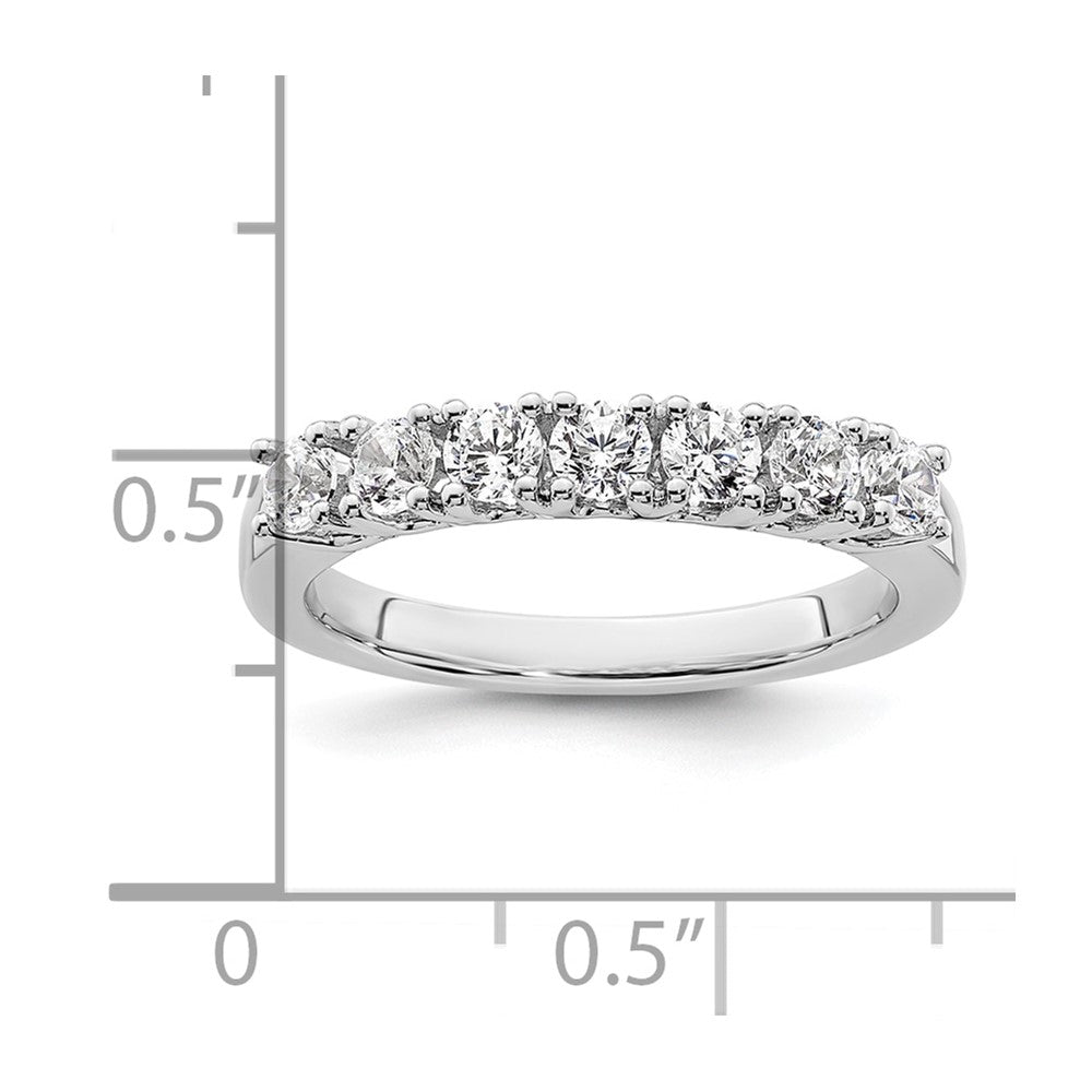 14k White Gold Real Diamond Wedding Band