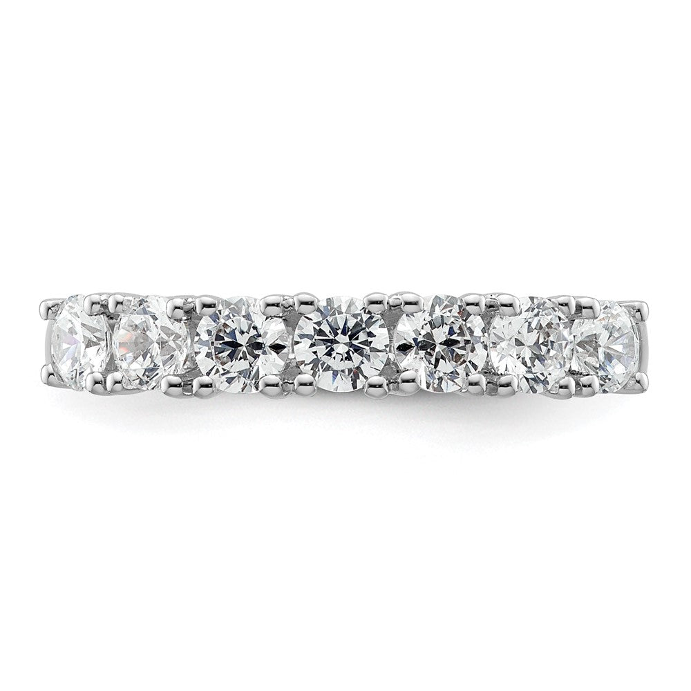 14k White Gold Real Diamond Wedding Band