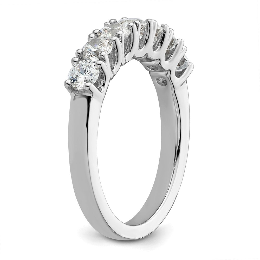 14k White Gold Real Diamond Wedding Band