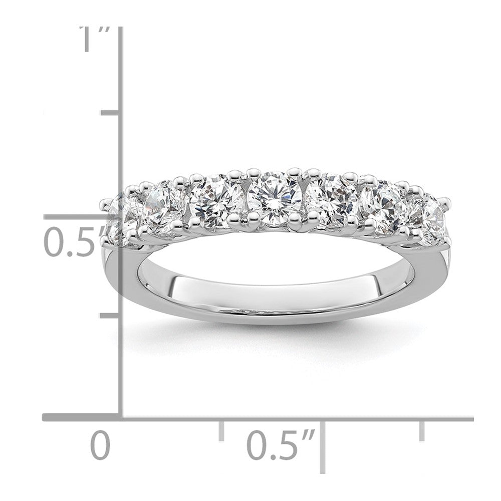 14k White Gold Real Diamond Wedding Band