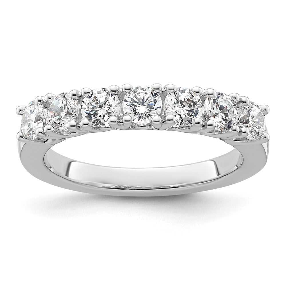 14k White Gold Real Diamond Wedding Band