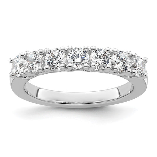 14k White Gold Real Diamond Wedding Band