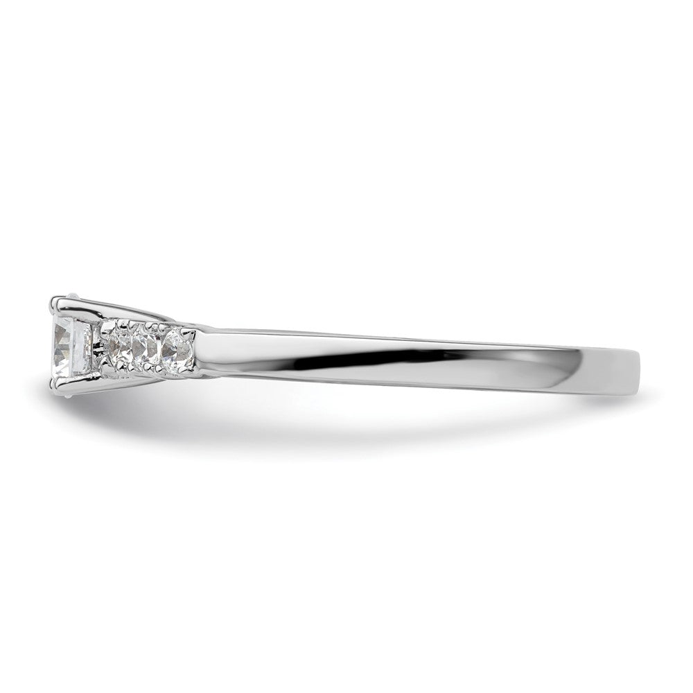 0.17ct. CZ Solid Real 14K White Gold Engagement Ring