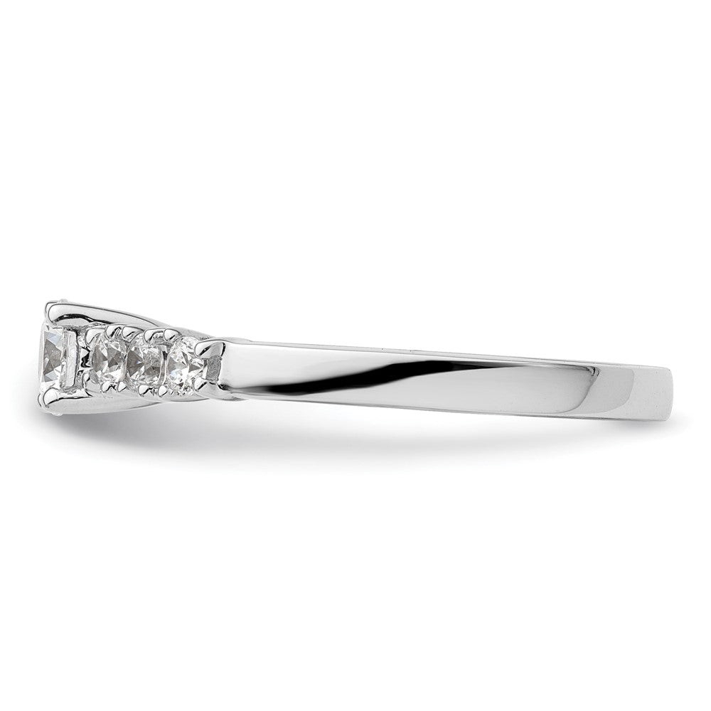 0.30ct. CZ Solid Real 14K White Gold Engagement Ring