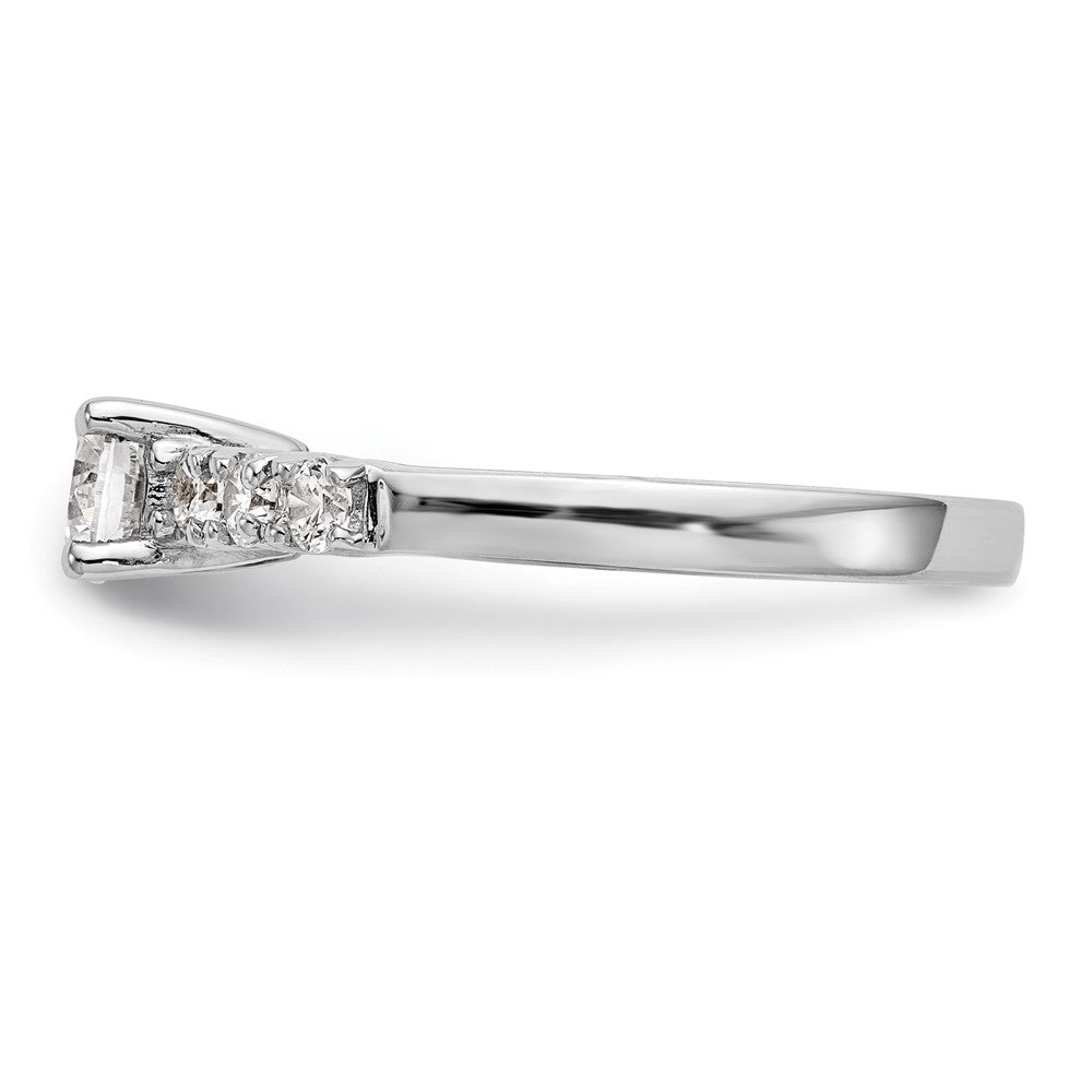 0.40ct. CZ Solid Real 14K White Gold Engagement Ring