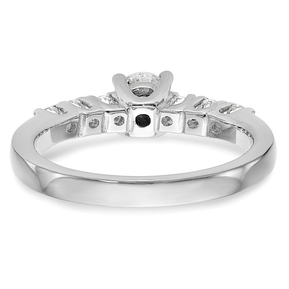 0.40ct. CZ Solid Real 14K White Gold Engagement Ring