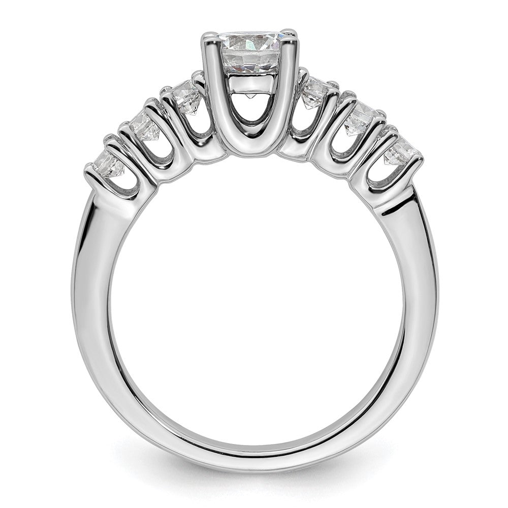 0.60ct. CZ Solid Real 14K White Gold Engagement Ring