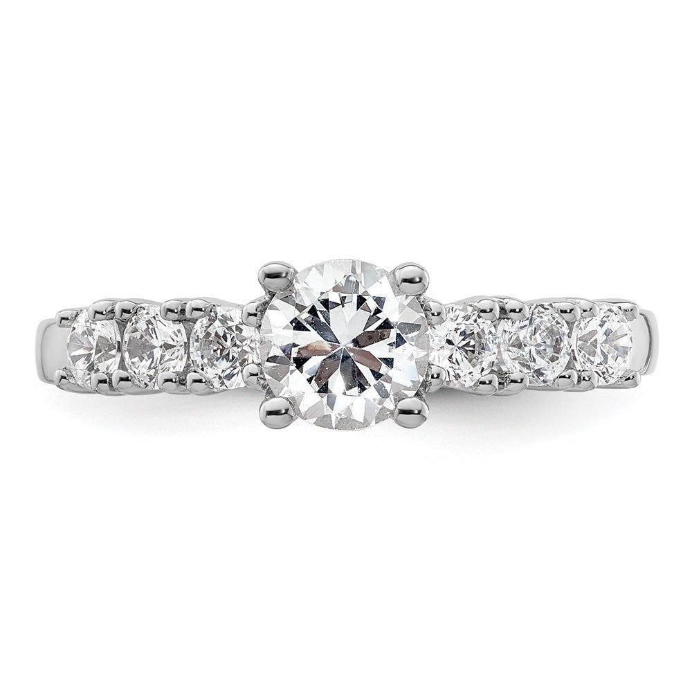 0.60ct. CZ Solid Real 14K White Gold Engagement Ring