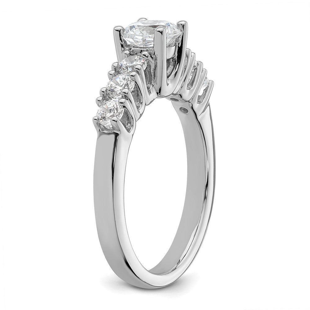 0.60ct. CZ Solid Real 14K White Gold Engagement Ring