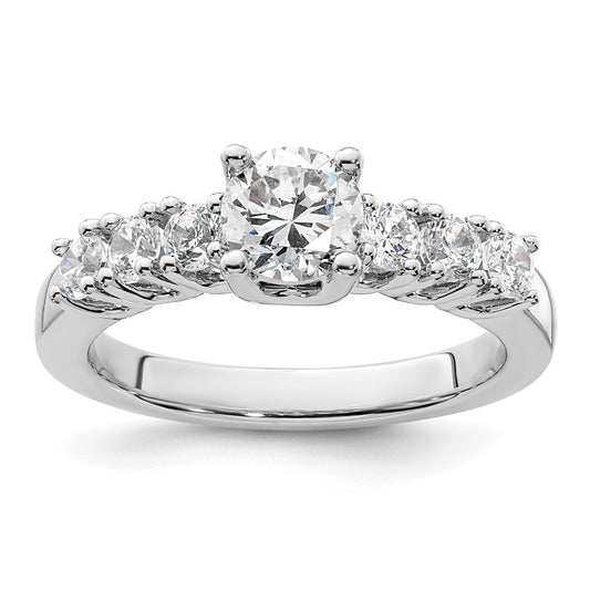 0.60ct. CZ Solid Real 14K White Gold Engagement Ring