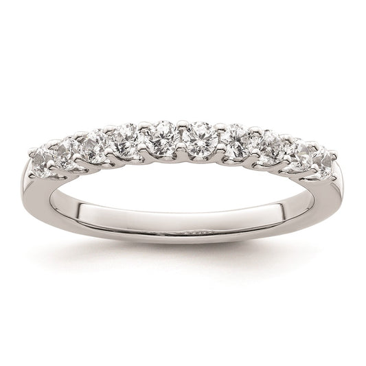 14k White Gold Real Diamond Wedding Band