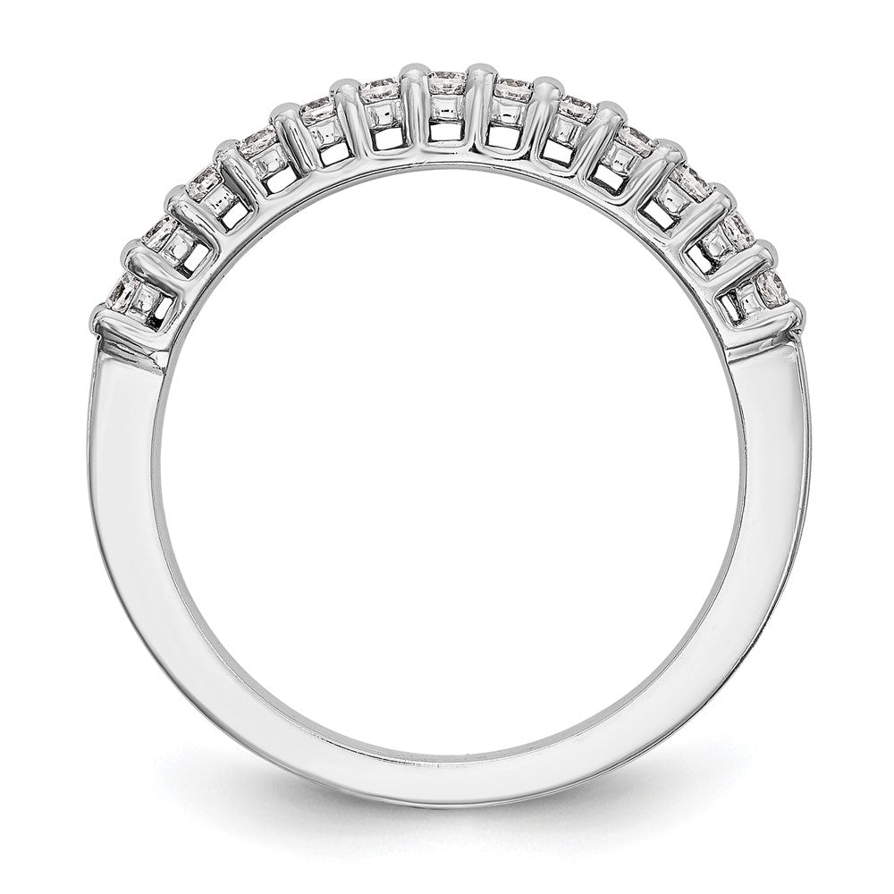 14k White Gold Real Diamond Wedding Band