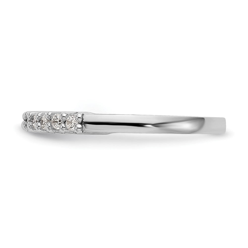 14k White Gold Real Diamond Wedding Band