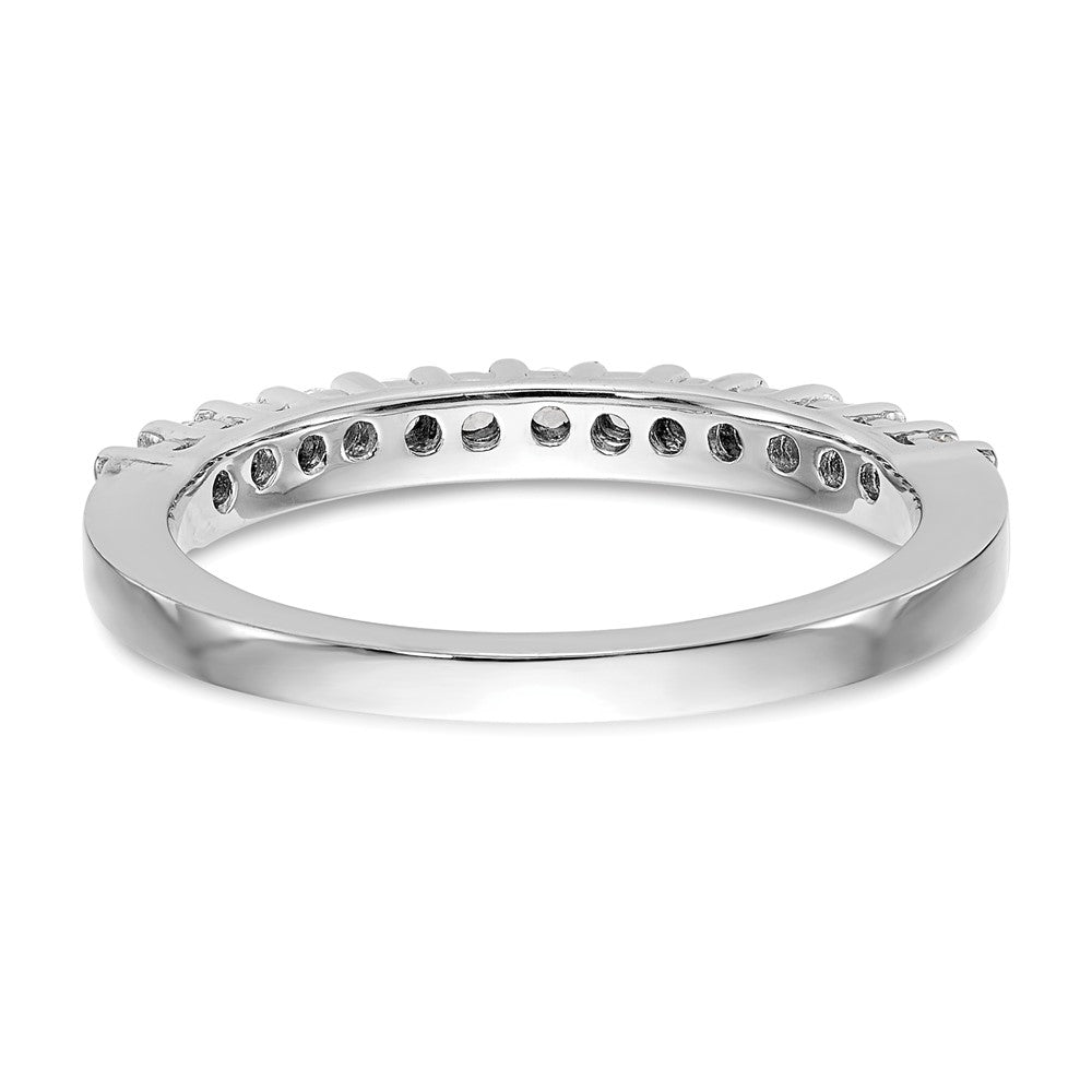 14k White Gold Real Diamond Wedding Band