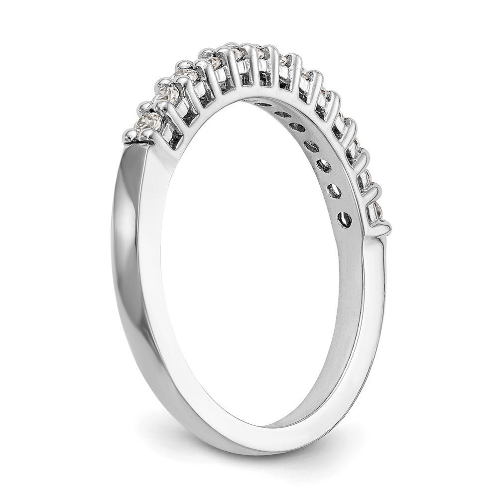 14k White Gold Real Diamond Wedding Band