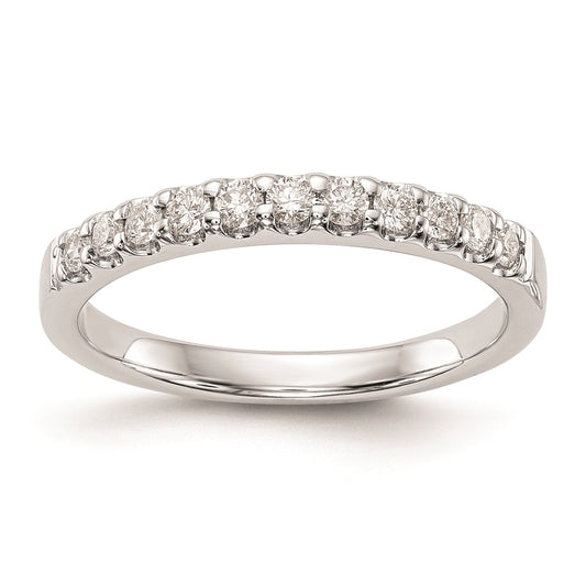 14k White Gold Real Diamond Wedding Band