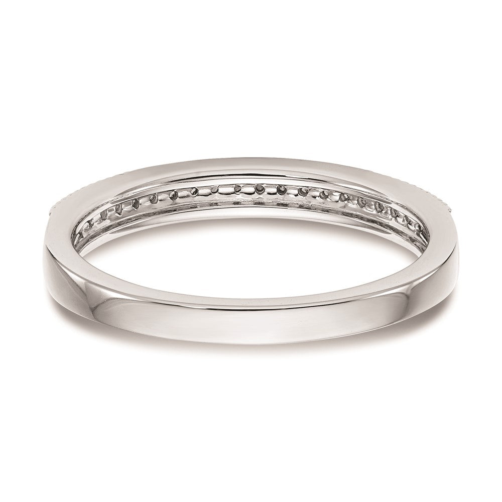 14k White Gold Real Diamond Wedding Band