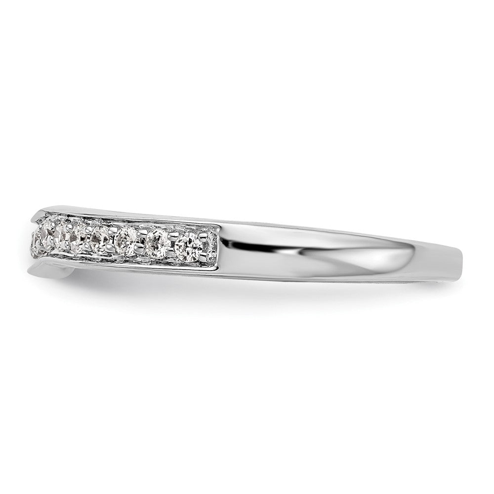 14k White Gold Real Diamond Wedding Band