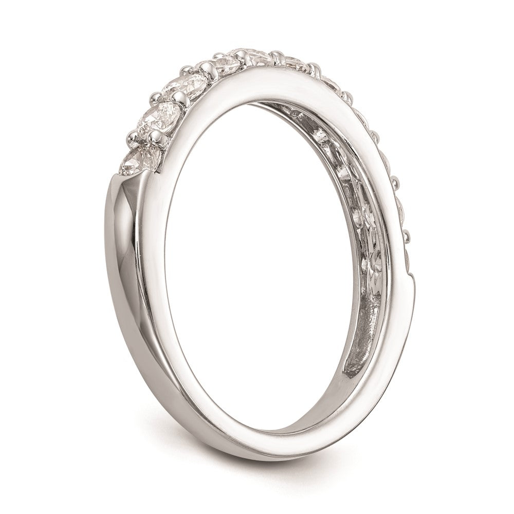 14k White Gold Real Diamond Wedding Band