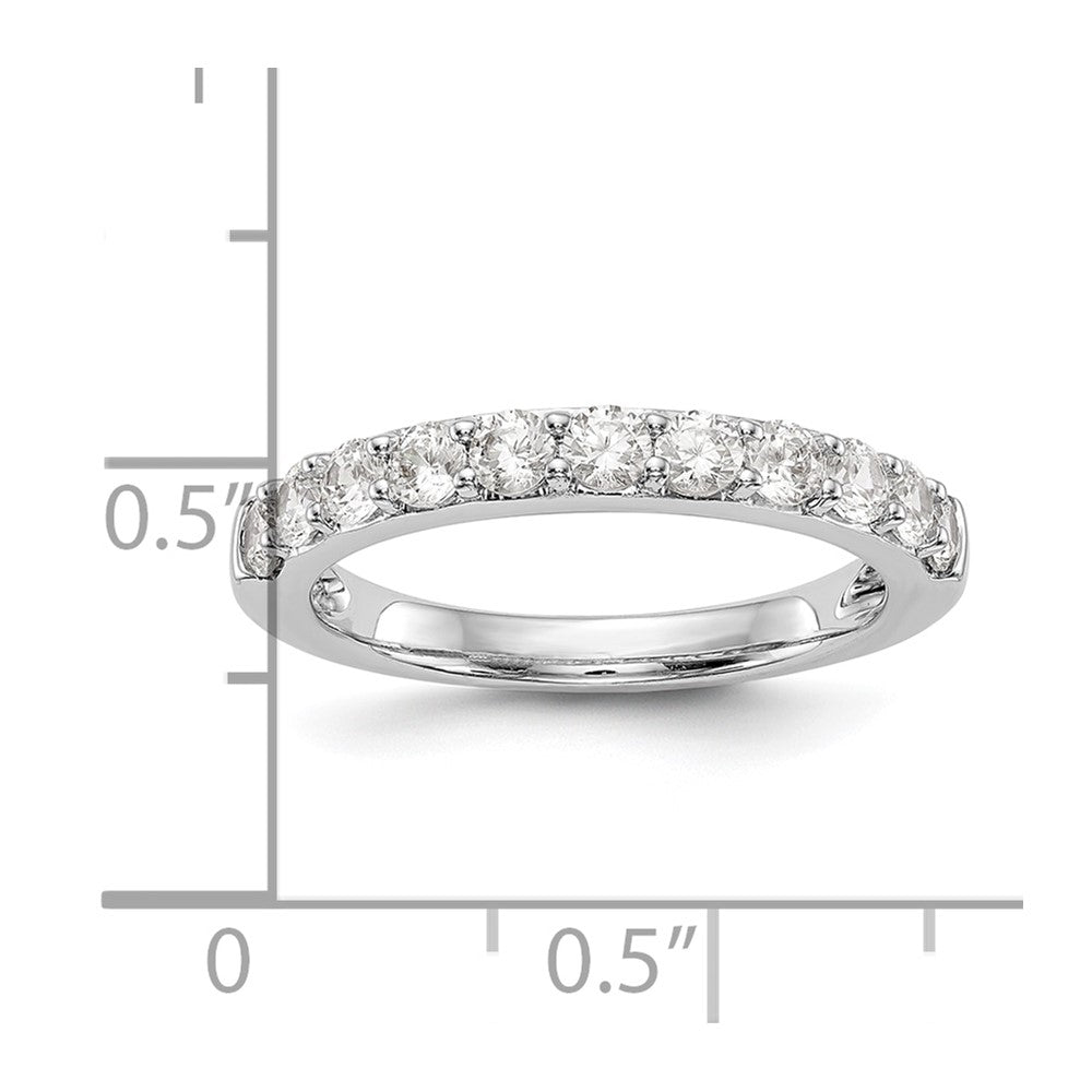 14k White Gold Real Diamond Wedding Band