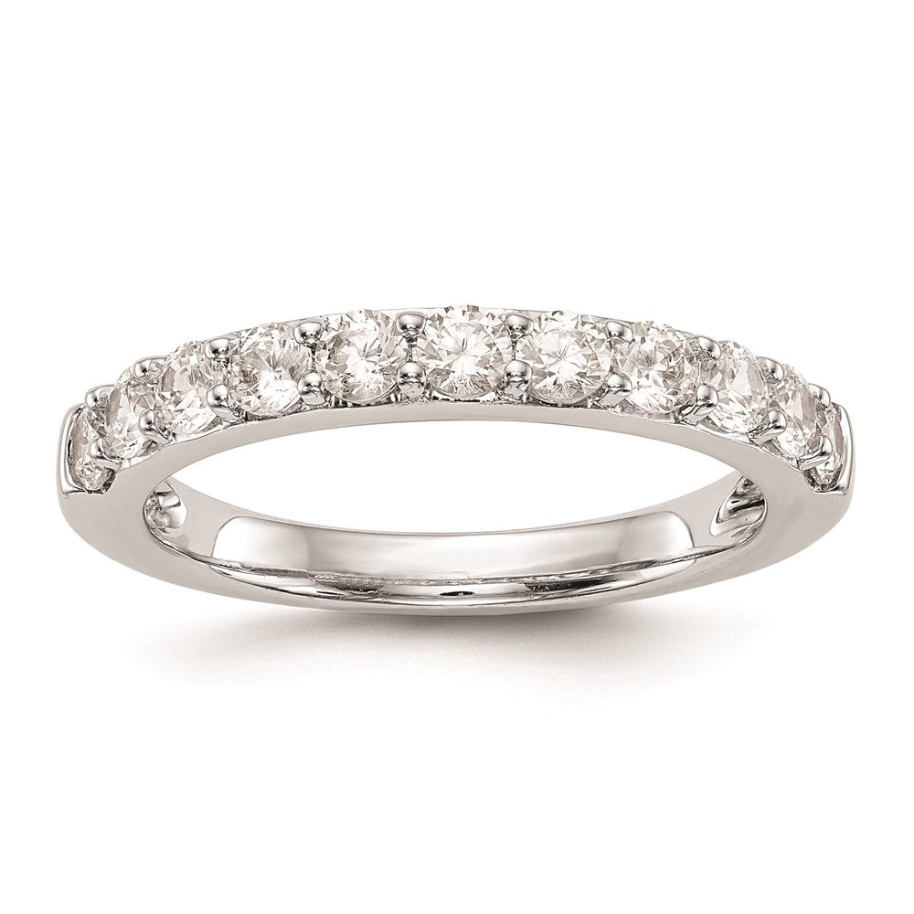 14k White Gold Real Diamond Wedding Band