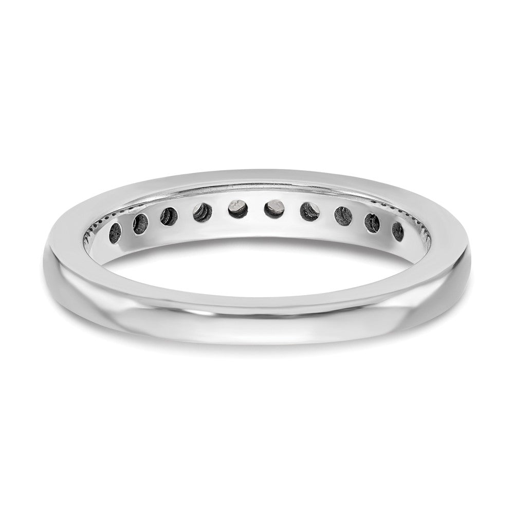 14K White Gold Real Diamond Wedding Band