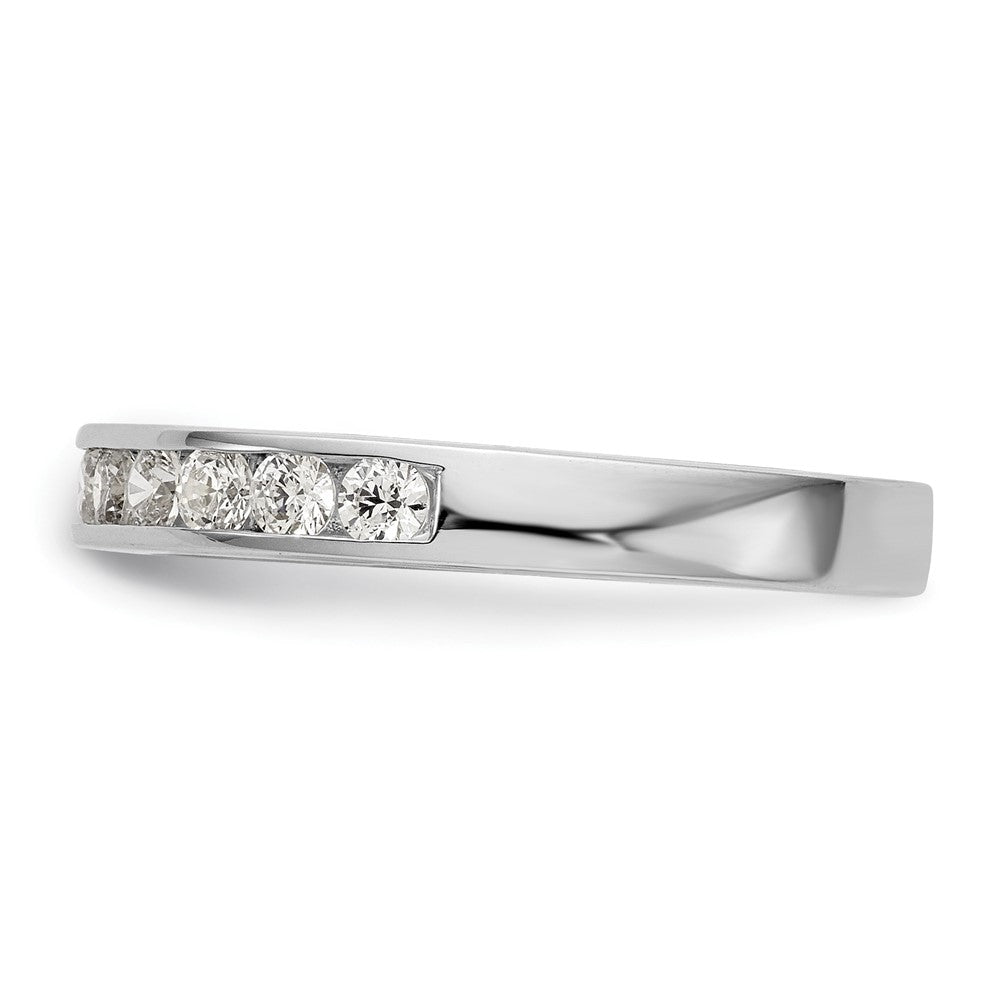 14K White Gold Real Diamond Wedding Band