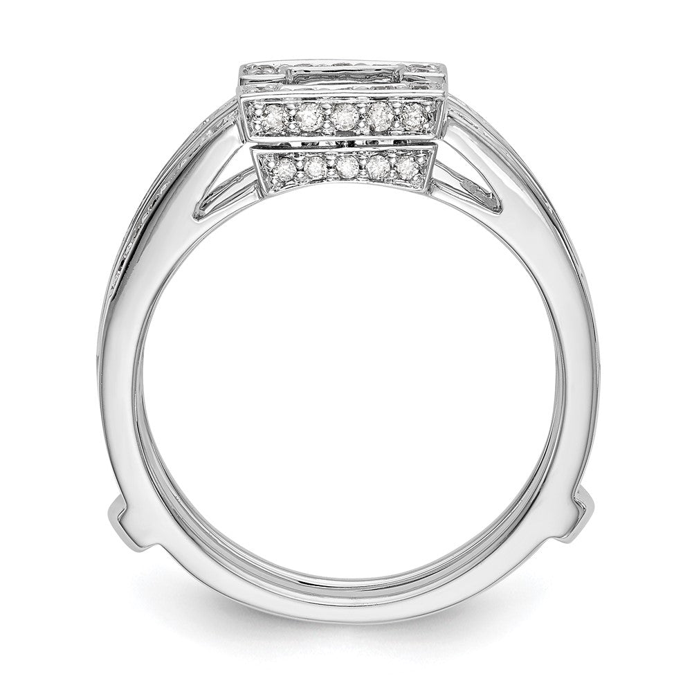 14K White Gold Real Diamond Guard