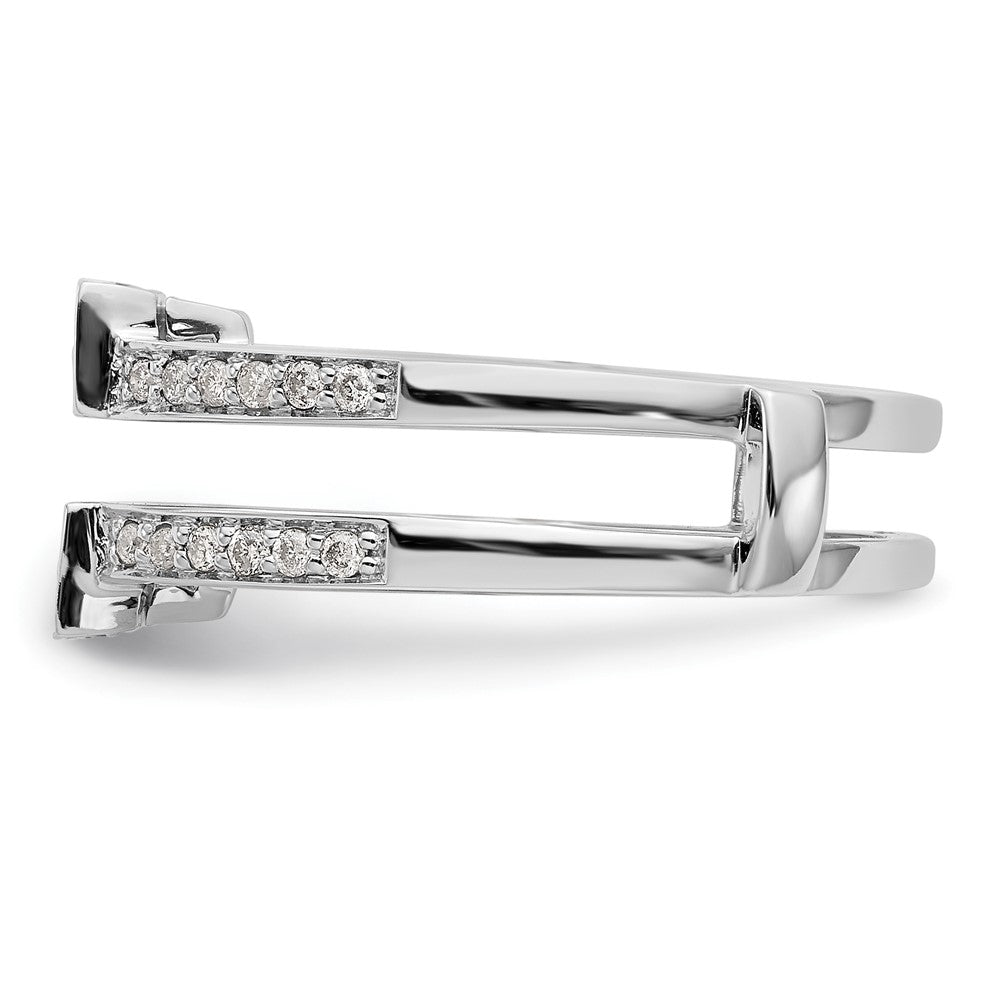 14K White Gold Real Diamond Guard