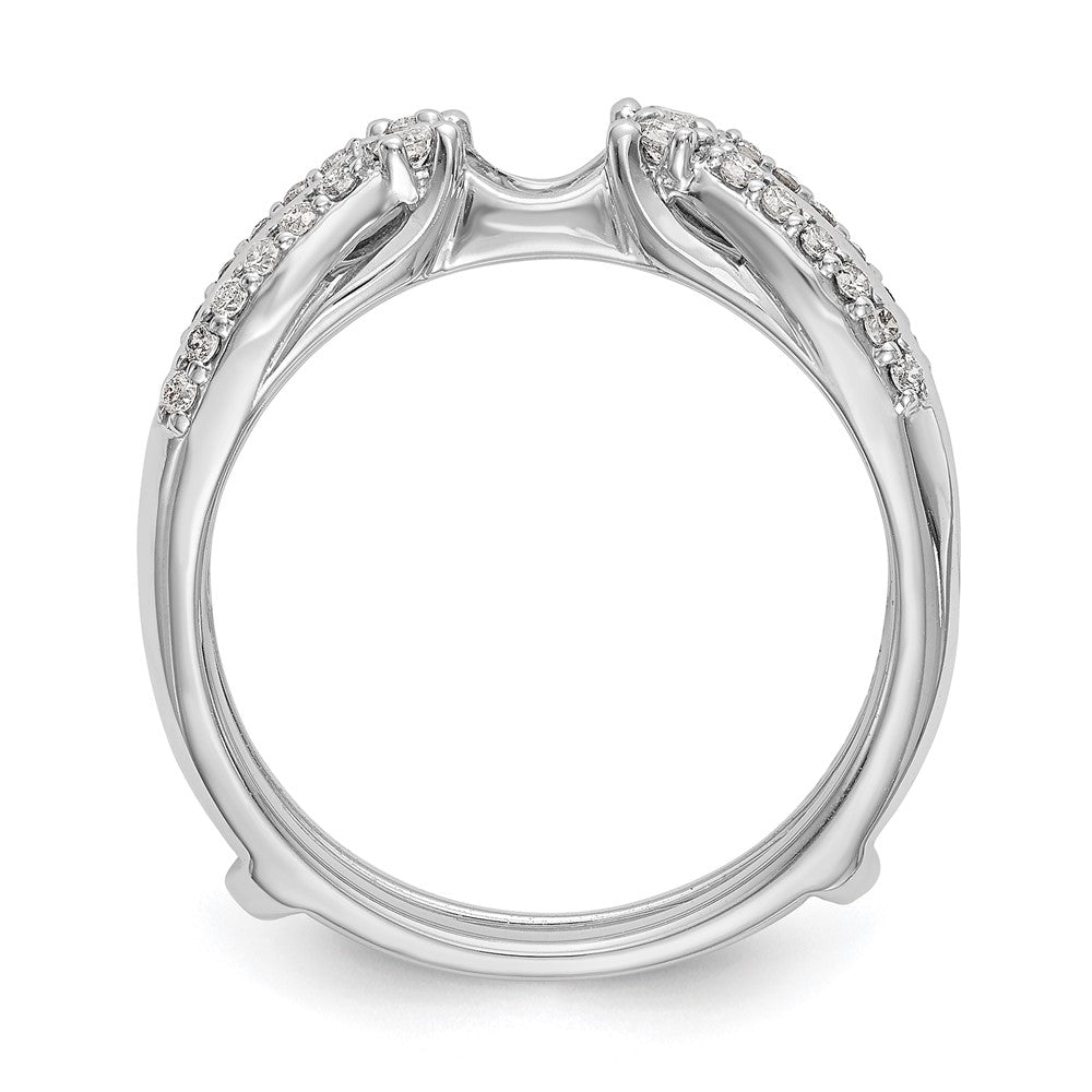 14K White Gold Real Diamond Guard