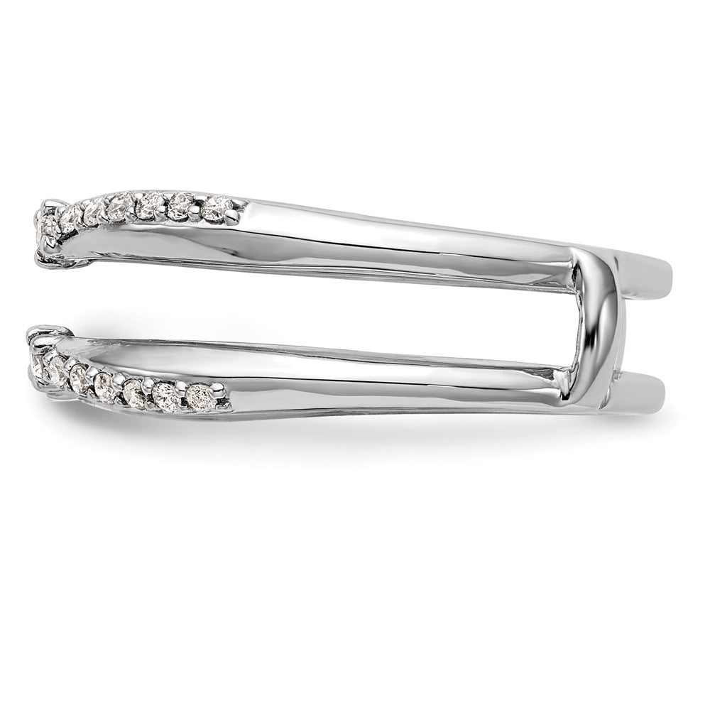 14K White Gold Real Diamond Guard