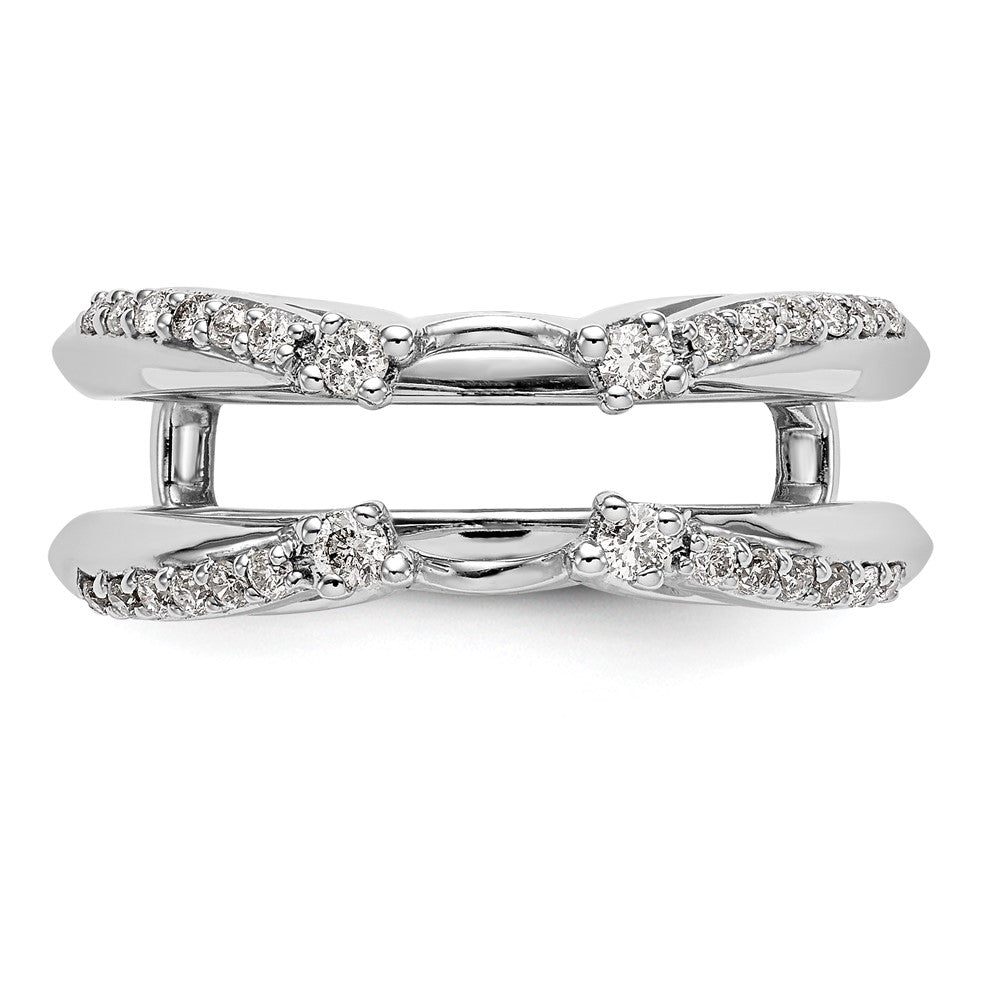 14K White Gold Real Diamond Guard