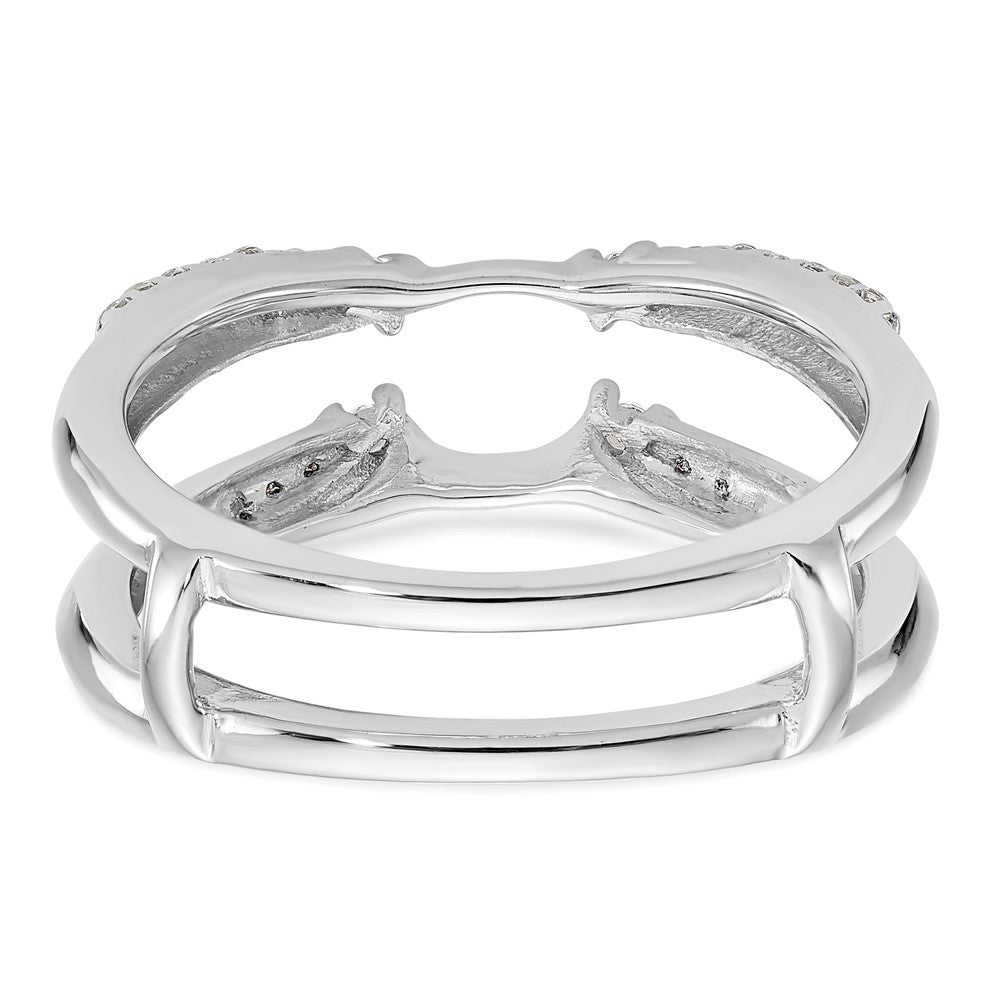 14K White Gold Real Diamond Guard