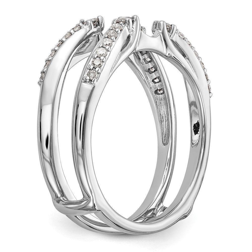 14K White Gold Real Diamond Guard