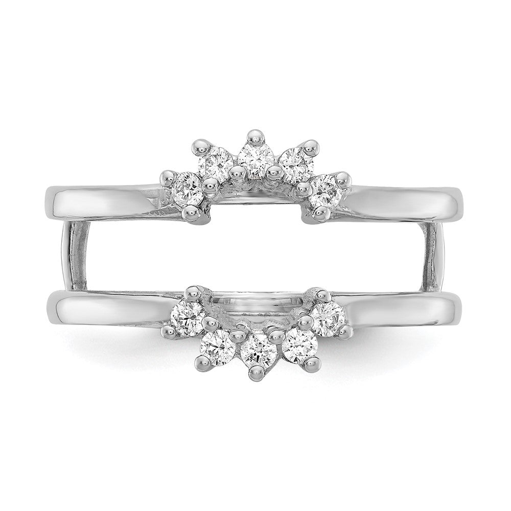 14K White Gold Real Diamond Guard