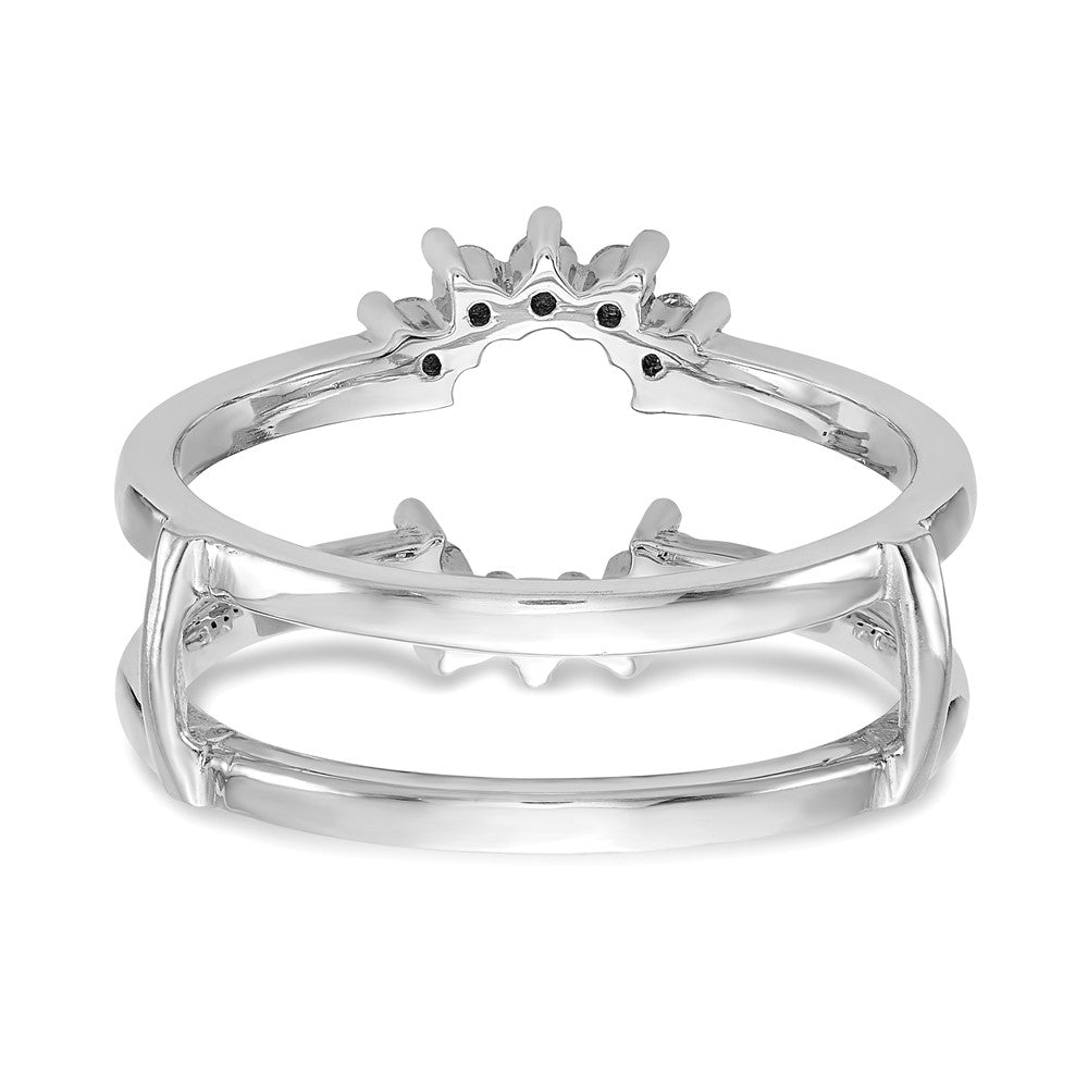 14K White Gold Real Diamond Guard