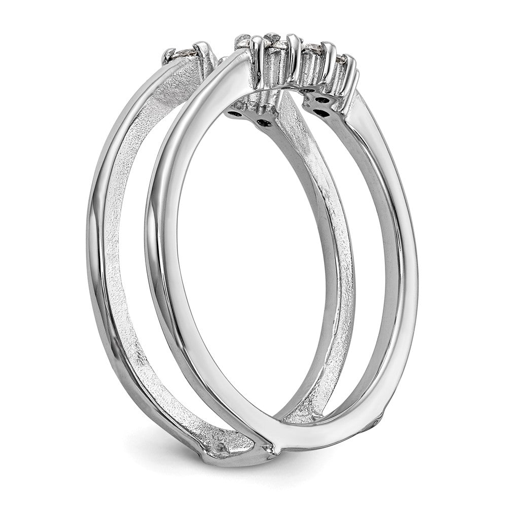 14K White Gold Real Diamond Guard