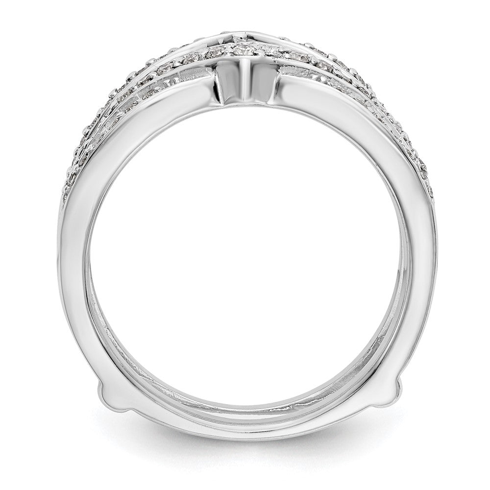 14K White Gold Real Diamond Guard