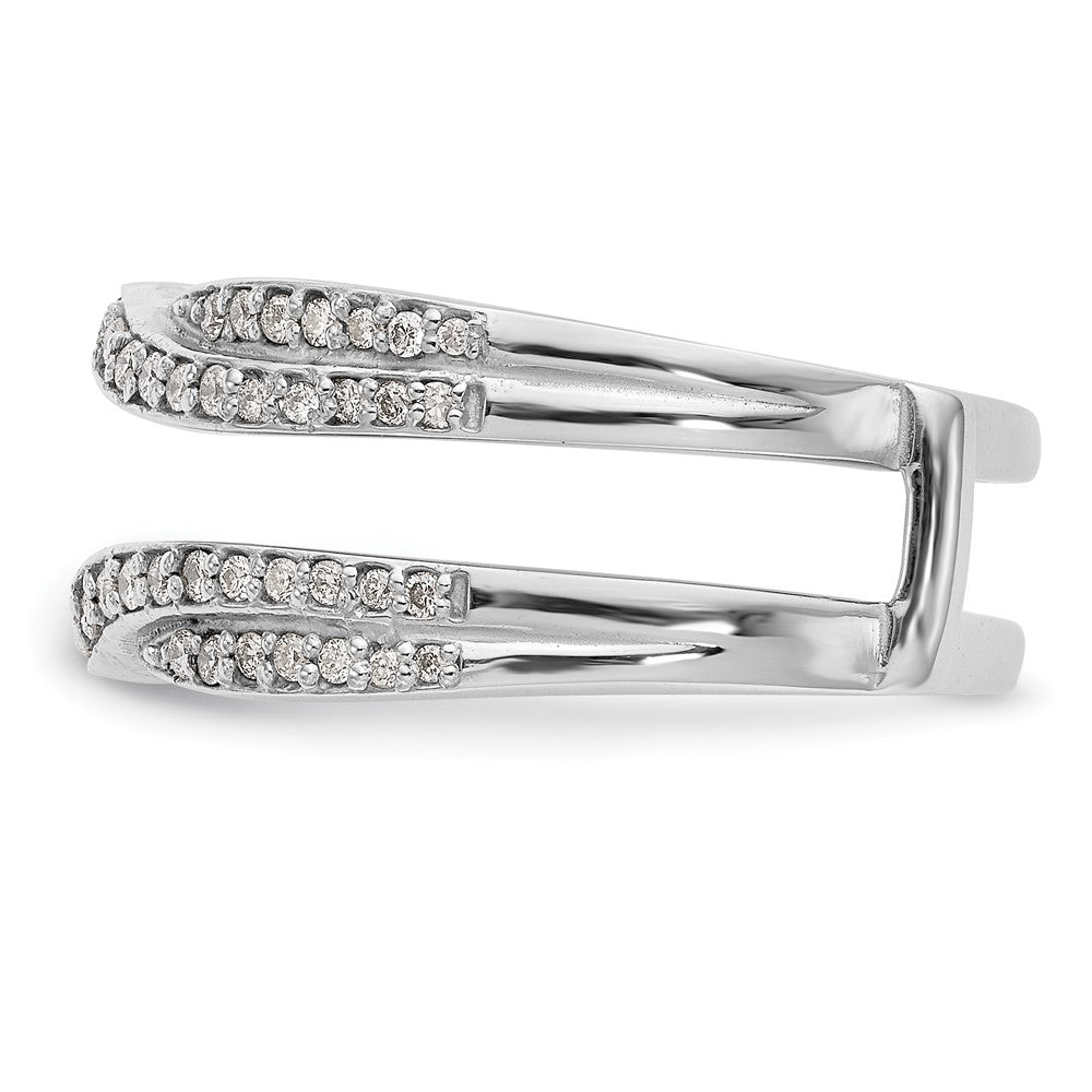 14K White Gold Real Diamond Guard