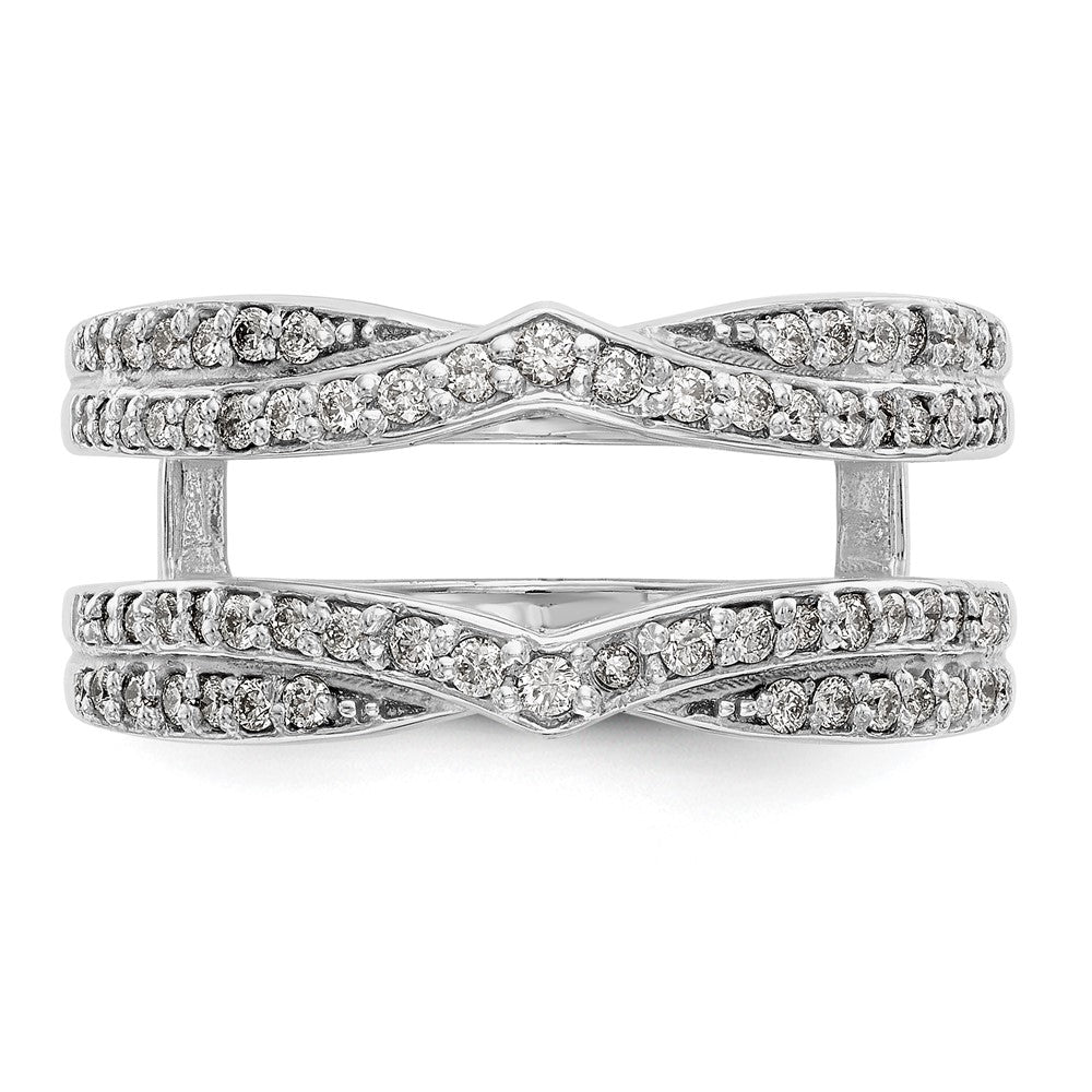 14K White Gold Real Diamond Guard