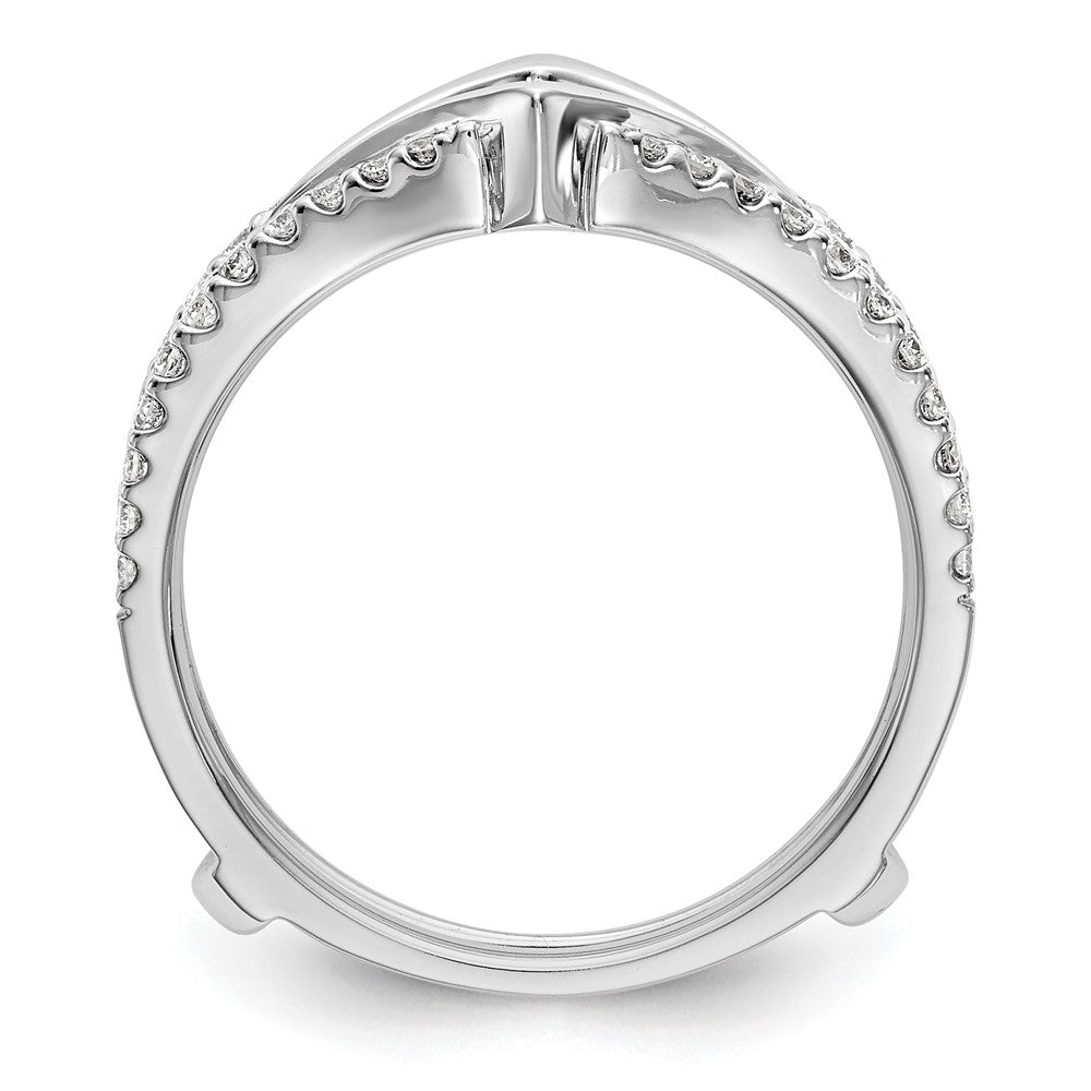 14K White Gold Real Diamond Guard