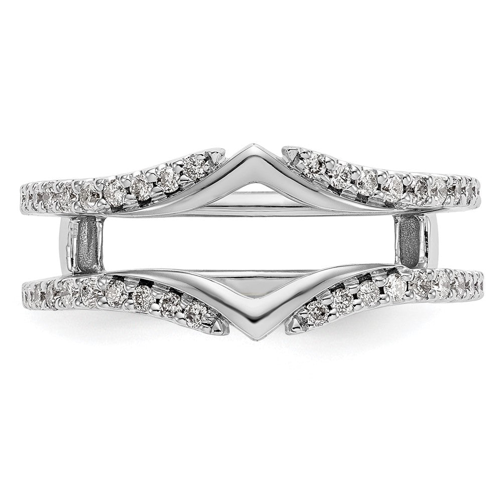 14K White Gold Real Diamond Guard