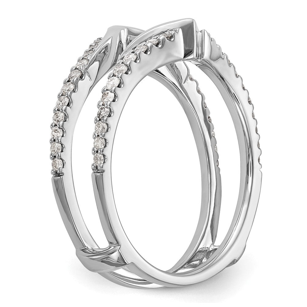 14K White Gold Real Diamond Guard