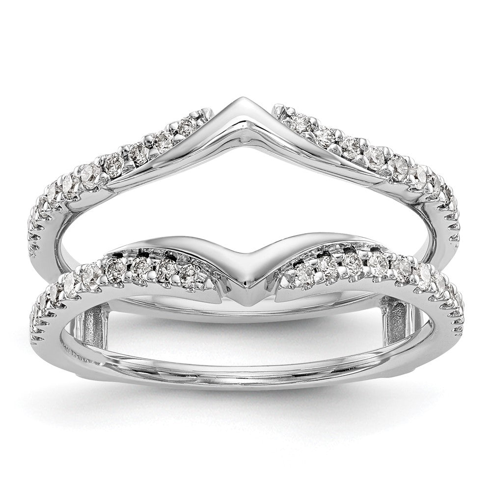 14K White Gold Real Diamond Guard