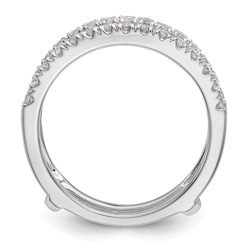 18K White Gold Real Diamond Guard